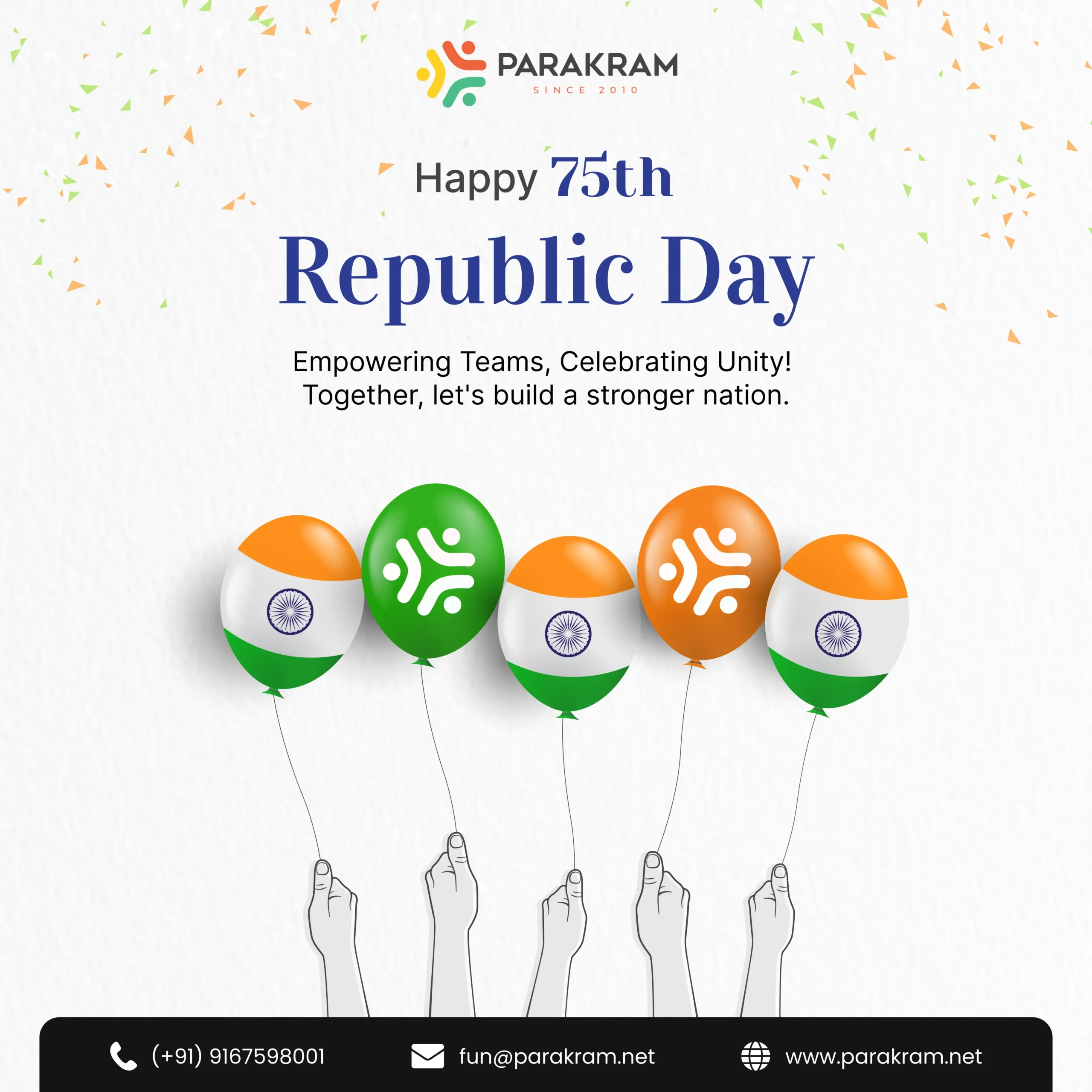 Happy 75th Republic Day from Parakram