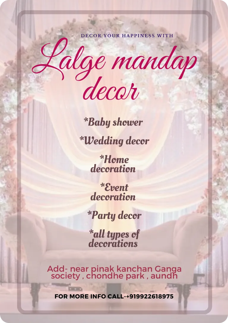Lalge mandap decor